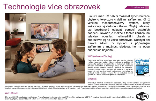 Funkce technologie více obrazovek